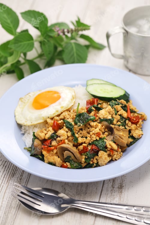 Preview: Thai basil chicken ( Gai Pad Krapow )