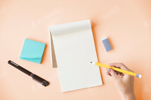 Preview: Blank Mockup Empty Page Diary Concept