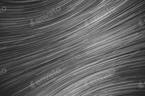 Preview: Abstract Bewitching Illusion Of Star Trails. Spin Of Unusual Amazing Stars Effect In Sky. Meteors