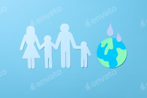 Preview: Family figure globes, and water drop shape