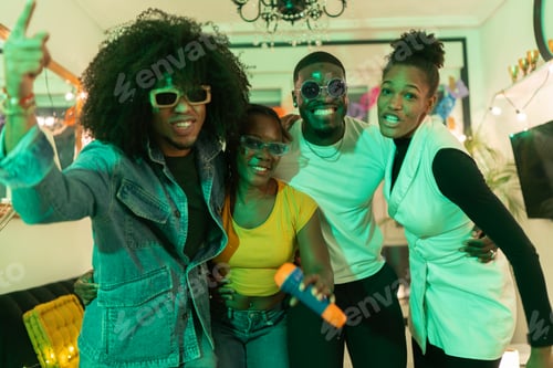 Preview: Friends singing karaoke and enjoying house party