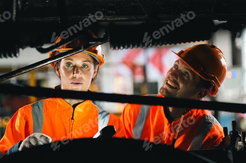 Preview: Engineers planning team work in industrial factory, professional engineering teamwork