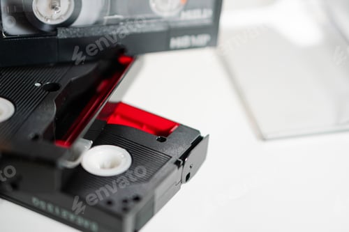 Preview: Close-up of an Open VHS Tape