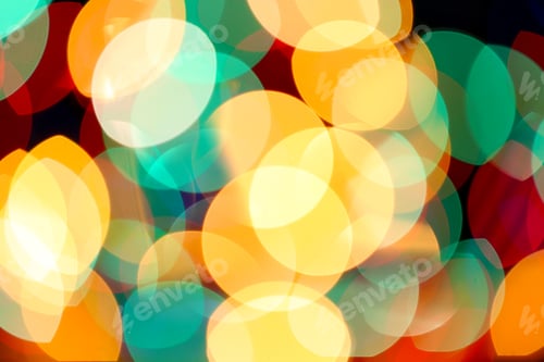 Preview: multicolored holiday bokeh