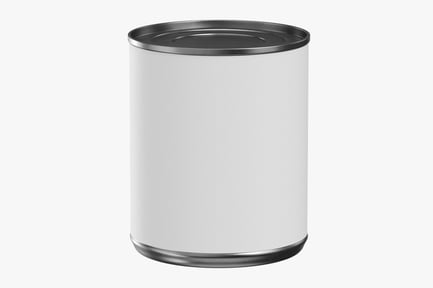 Preview: Soup Can with Blank White Label