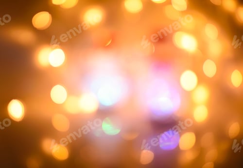 Preview: Blurred abstract background lights, beautiful Christmas.