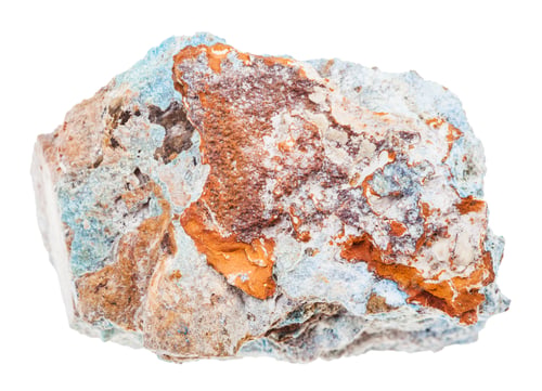 Preview: specimen of Scorodite stone (Arsenic ore) isolated