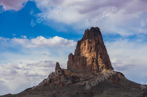 Preview: Agathla Peak with dramatic clouds and lighting