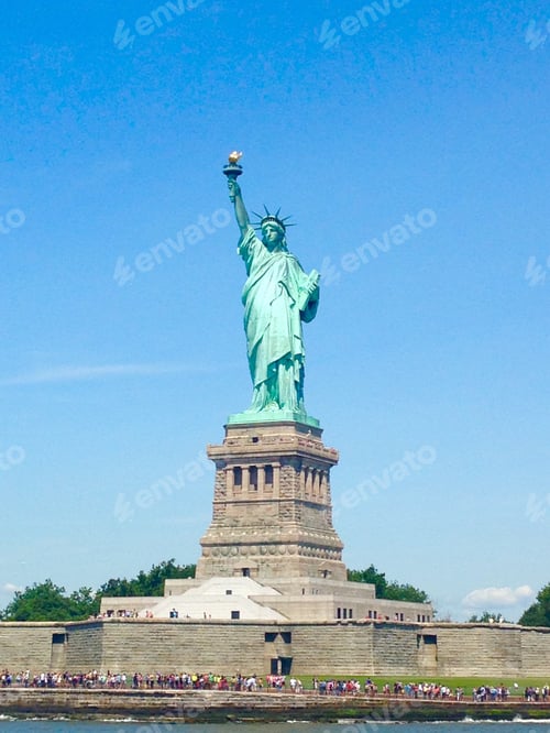 Preview: The Statue of Liberty tourist attraction on Ellis Island in New York City