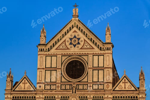 Preview: Church of basilica Santa Croce in Florence, Italy.