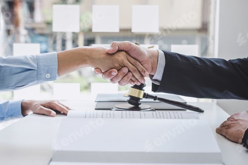 Preview: Handshake after good cooperation