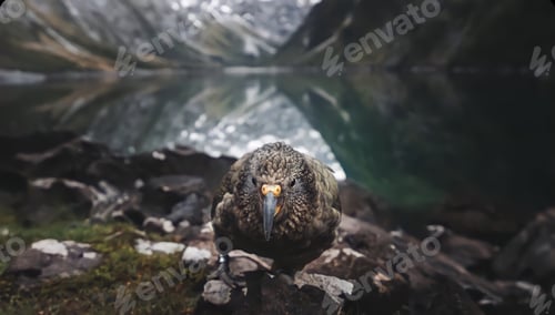 Vista previa: Bird in mountain