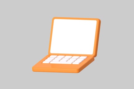 Preview: Minimalist Orange Laptop
