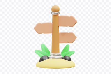 Preview: Road Signpost with Multiple Directions