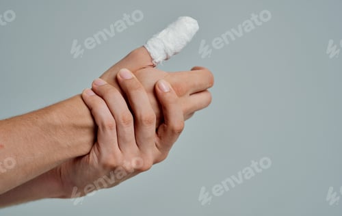 Preview: bandaged finger hand injury medicine