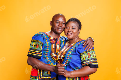 Preview: Happy couple hugging portrait