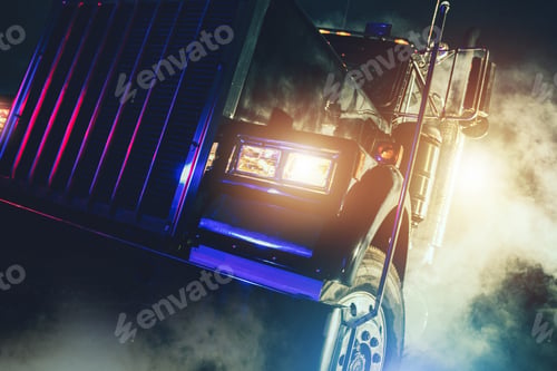 Preview: American Semi Truck Night Shift Drive