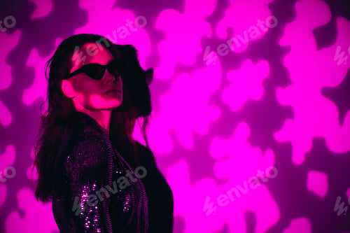 Preview: Young fashion woman posing in studio