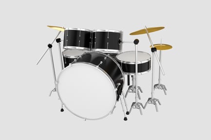 Preview: Drum Set 3D Illustration