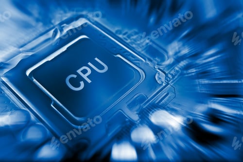 Preview: Cpu Electronic Circuit On Motherboard Computer