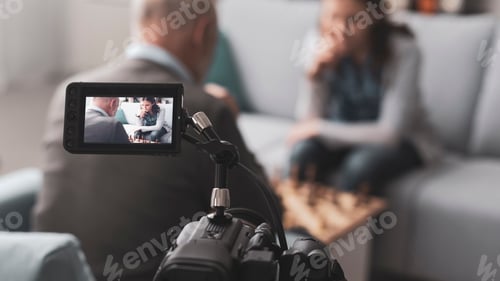 Preview: Videomaker shooting people playing chess