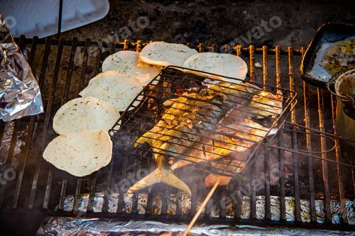 Preview: Grilled fish and tortillas - Puerto Vallarta, Jalisco, Mexico
