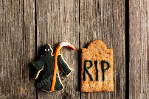 Preview: Halloween homemade gingerbread cookies