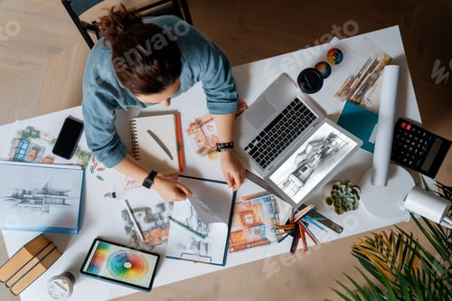 Preview: Designer working in studio