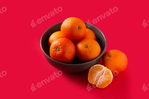 Preview: Fresh tangerines in bowl