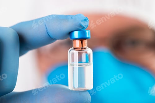 Preview: Herd immunity in community, doctor with vaccine.