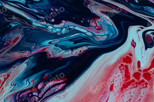 Preview: Multicolored fluid art background,make from liquid nail polishes.Good as cosmetics backdrop.