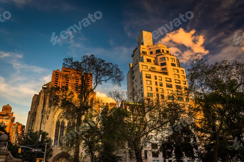 Preview: Evening Light On Old Buildings In Upper East Side, Manhattan, New York.