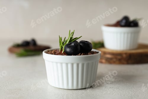 Preview: Concept of delicious and sweet food - chocolate mousse