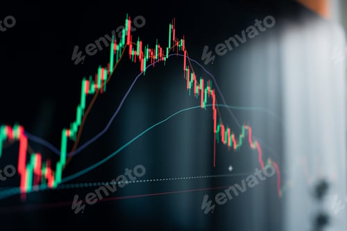 Preview: Crypto coins and graphs in the computer screen