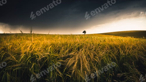 Preview: Tree In A Wheat Field