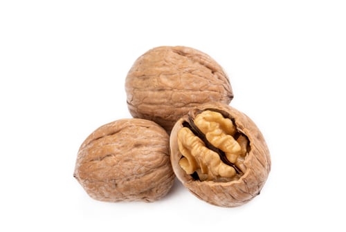 Preview: Walnut isolated on white background.