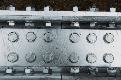 Preview: metal beam texture with copy space