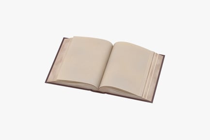 Preview: Open Classic Book with Blank Pages