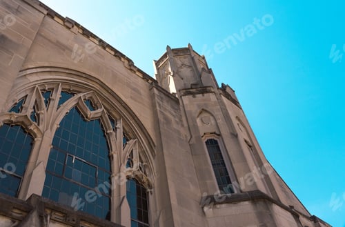 Preview: Old Church Building Wall In Chicago Suburbs