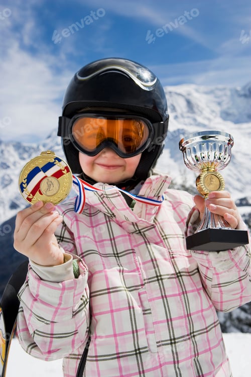 Preview: A girl with trophies