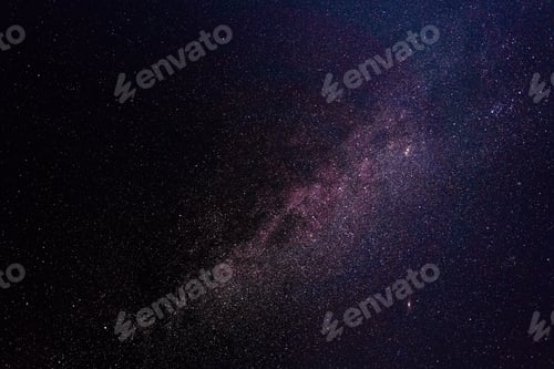 Preview: Night sky with stars and Milky Way galaxy in outer space, universe background