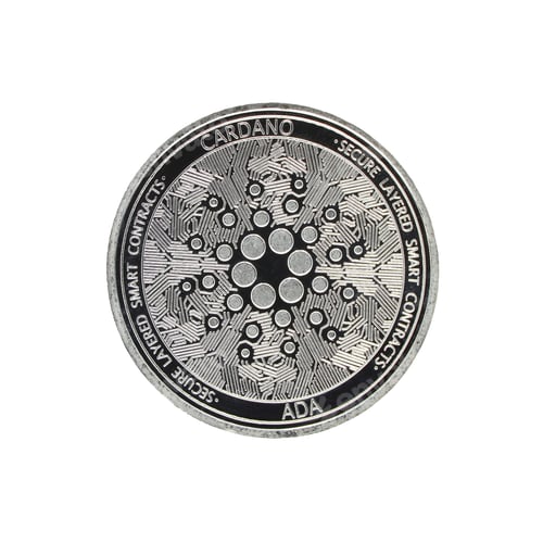 Preview: Cardano cryptocurrency white background