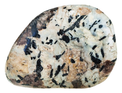 Preview: aegirine and Nepheline in Sanidine gemstone