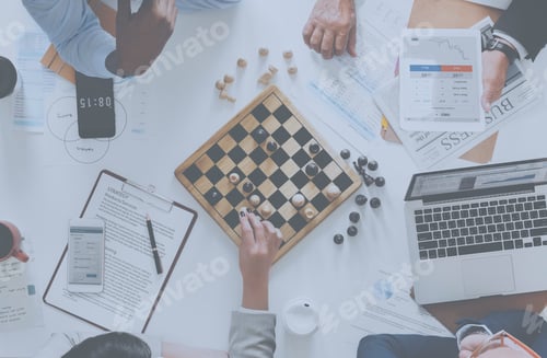 Preview: Chess game business strategy concept