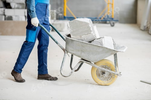Preview: Carrying blocks on a wheelbarrow