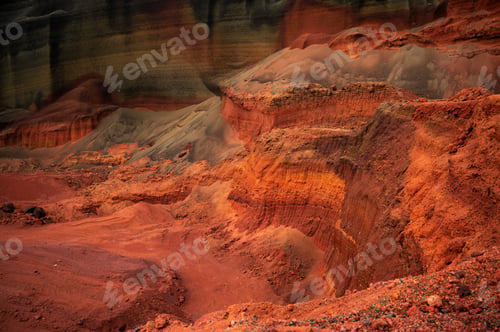 Preview: Martian landscapes in Iceland. The red crater of The Seydisholar volcano