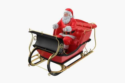 Preview: Santa Claus in Red Sleigh
