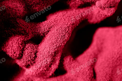 Preview: Pantone 2023 color Viva magenta. Close-up of mold formed on food macro photography