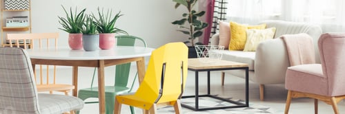 Preview: Yellow chair in living room