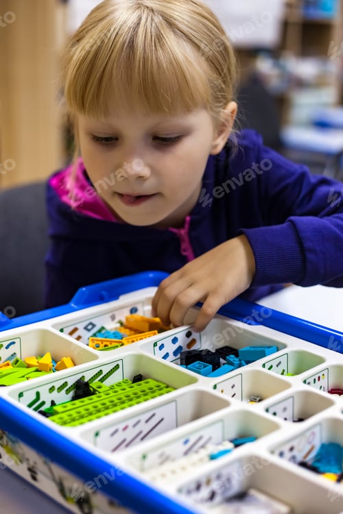 Preview: Exploring Creativity in Robotics Class With Colorful Building Blocks by a Young Student